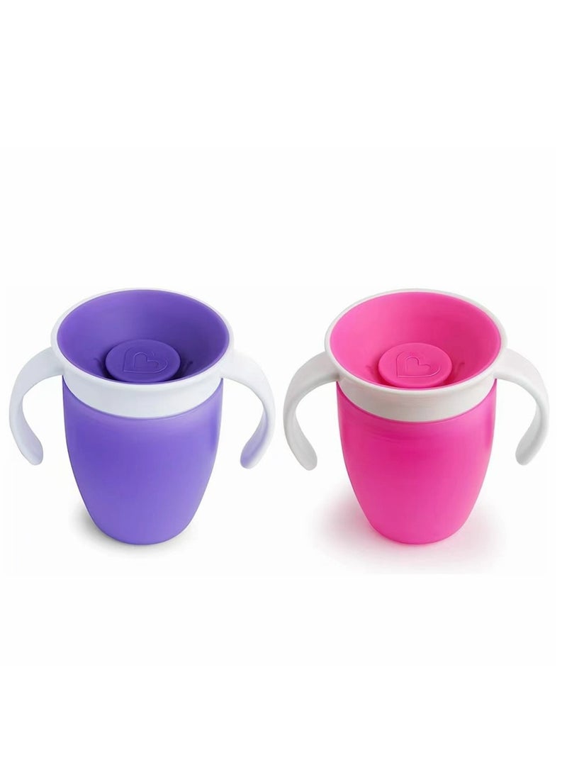 Cool Baby 360 NonLeakage Baby Learning Drinking Cup for Infants  for Children Anti Choking Water Cup For Children Silicone With Handle Large Diameter  - Image 3