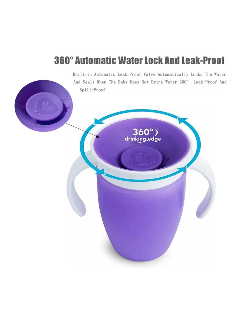 Cool Baby 360 NonLeakage Baby Learning Drinking Cup for Infants  for Children Anti Choking Water Cup For Children Silicone With Handle Large Diameter  - Image 4