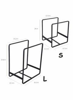 Y&D 2 Pack Dish Plate Organizer Rack Metal Storage Drying Large Drainer Non-Slip Rustproof Holder Stand for Cabinet Counter Cupboard  - Image 5