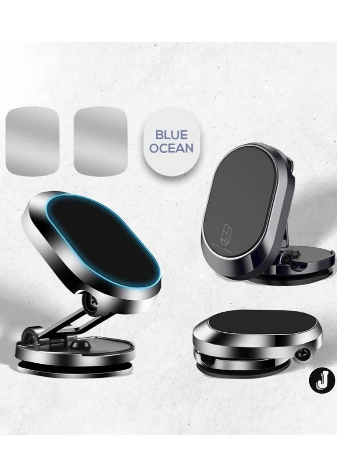JAJEEK "New Magnetic Car Phone Holder – Foldable Dashboard Mount with 360° Adjustable Rotation, Perfect for Use in Cars, Kitchens, and Other Locations. Features Aluminum Construction for Enhanced Durability." - Image 2