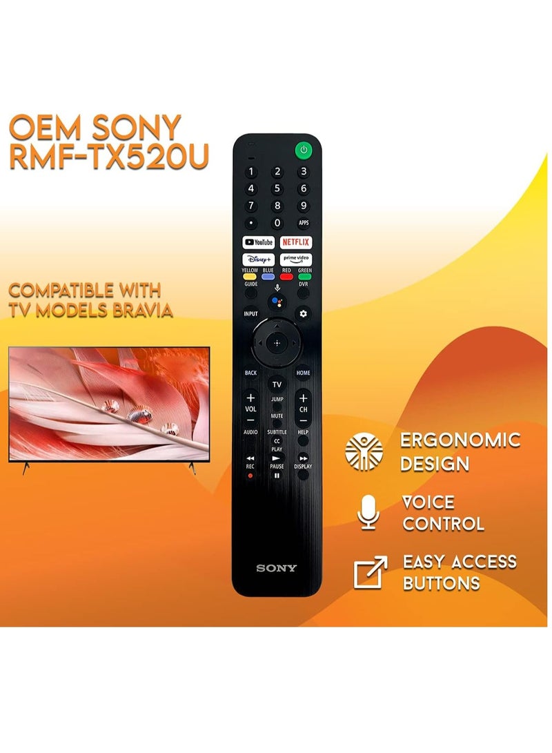 ELTRAZONE Remote Control for Sony Bravia TVs – Compatible with KD-43X80J, XR-50X90J, XR-55A80J & More – Includes Netflix, Disney+, Prime Video, YouTube Buttons - Image 2