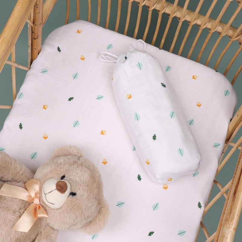 Kicks Crawl Nutty Nights Organic Crib Sheet