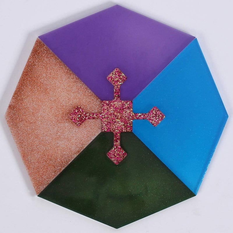 comfrt Resin Silicone Coaster Mold Crystal Epoxy Mold for DIY Craft Resin Casting Cup Mat Bowl Mat Home Decoration - Image 5