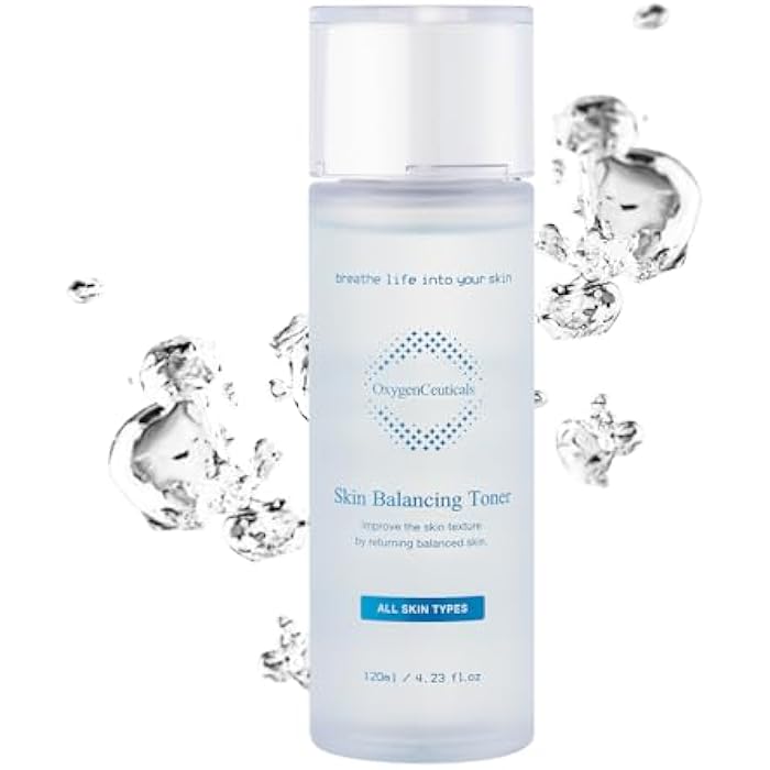 OxygenCeuticals Skin Balancing Toner – Hydrating & pH Balancing Facial Toner with Centella, Lavender & Freesia Extracts, Improves Skin Texture for Oily & Combination Skin. 4.23 fl.oz (120ml) - Image 1