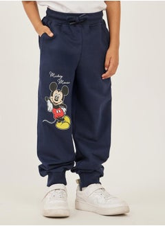 Styli Mickey Mouse Print Drawstring Waist Joggers  - Image 1