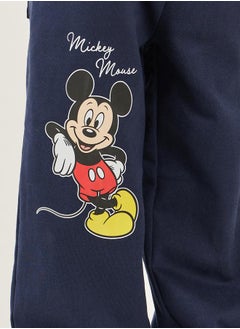 Styli Mickey Mouse Print Drawstring Waist Joggers  - Image 3