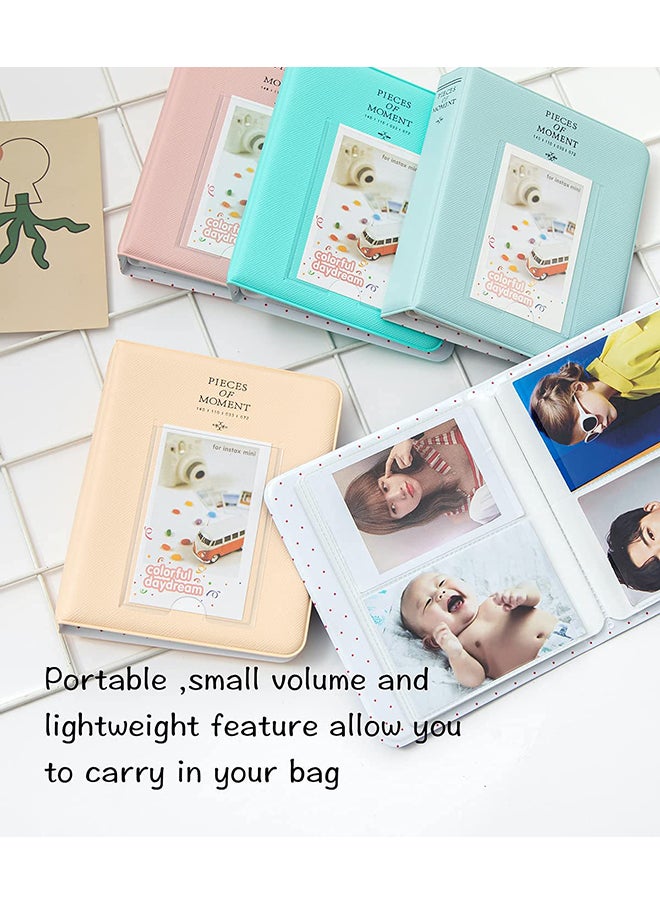 O Ozone Pieces Of Moment Mini Book Album Instax Mini 7s 8 25 50s 90 / Instax SP-1/ Polaroid (64 Photos, Black)  - Image 4