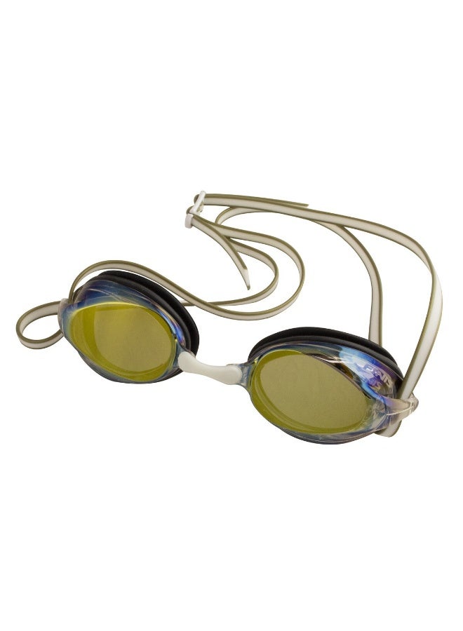 FINIS Tide Goggle Gold Mirror/White -Sleek Racing Goggles - Image 1