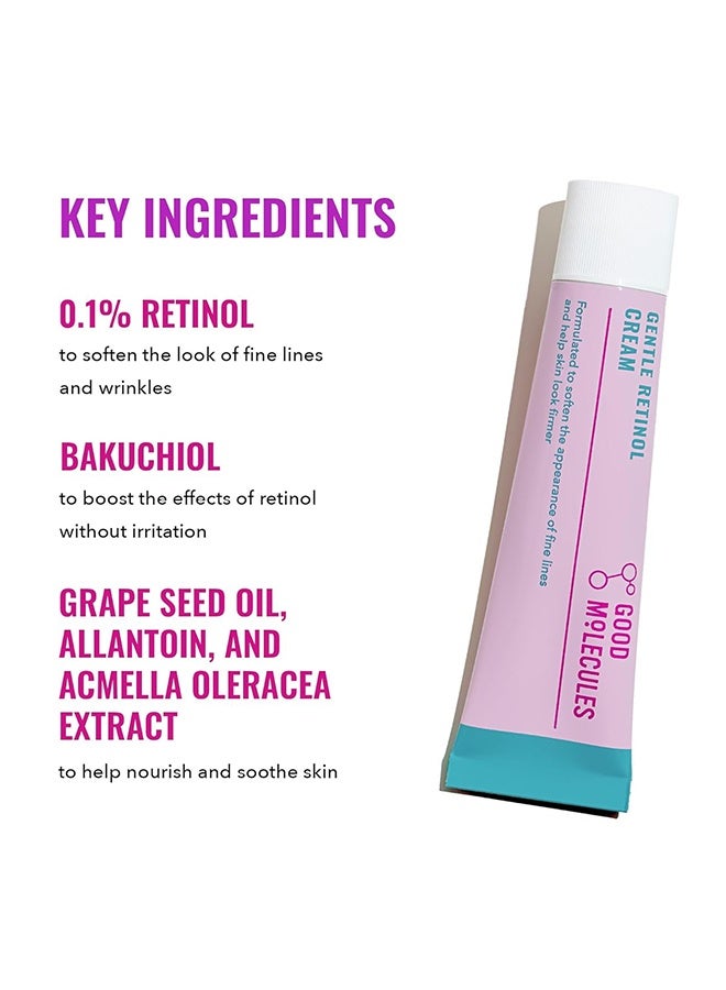 كريم الريتينول اللطيف - كريم ليلي بالريتينول والباكوتشيول - الخطوط الدقيقة ، فرط - مضاد للشيخوخة للعناية بالبشرة للوجه - Image 3