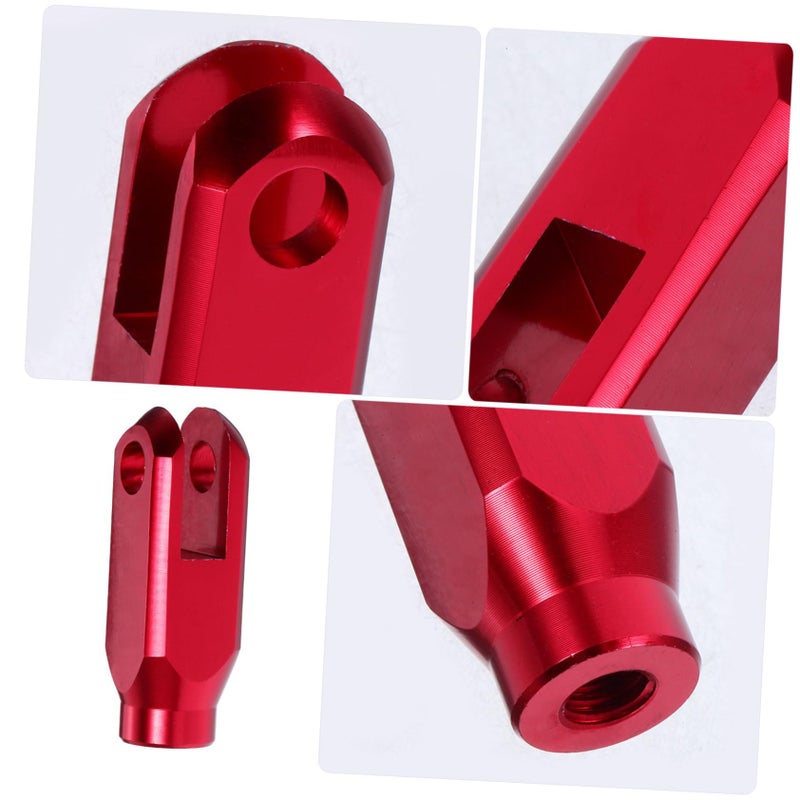 Motorcycle Brake Lever Tip Aluminum Extended U Shaped Design Red Color - Image 4