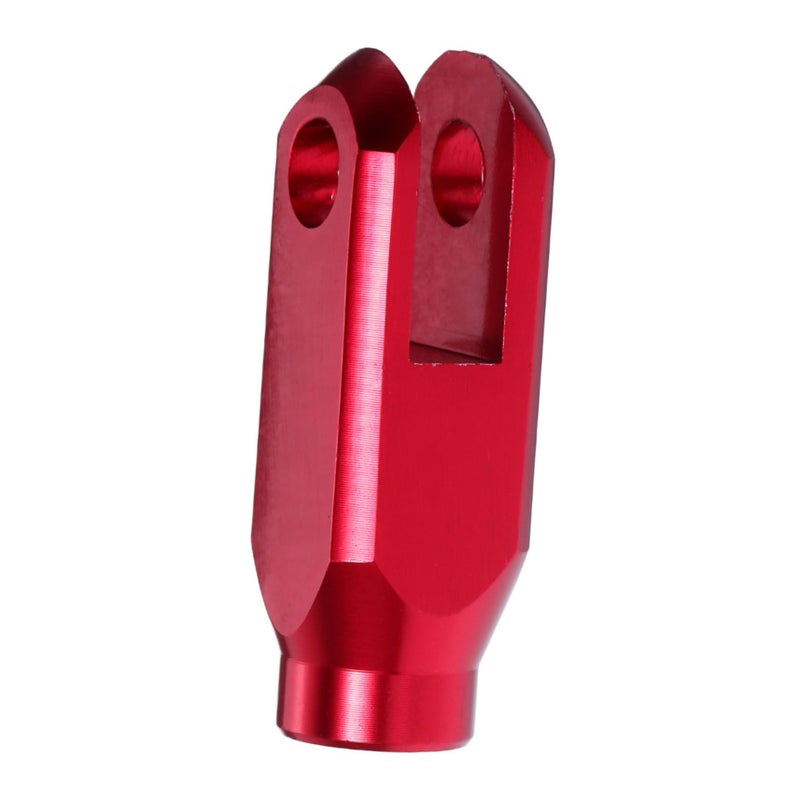 Motorcycle Brake Lever Tip Aluminum Extended U Shaped Design Red Color - Image 2