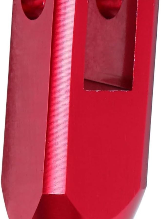 Motorcycle Brake Lever Tip Aluminum Extended U Shaped Design Red Color - Image 1