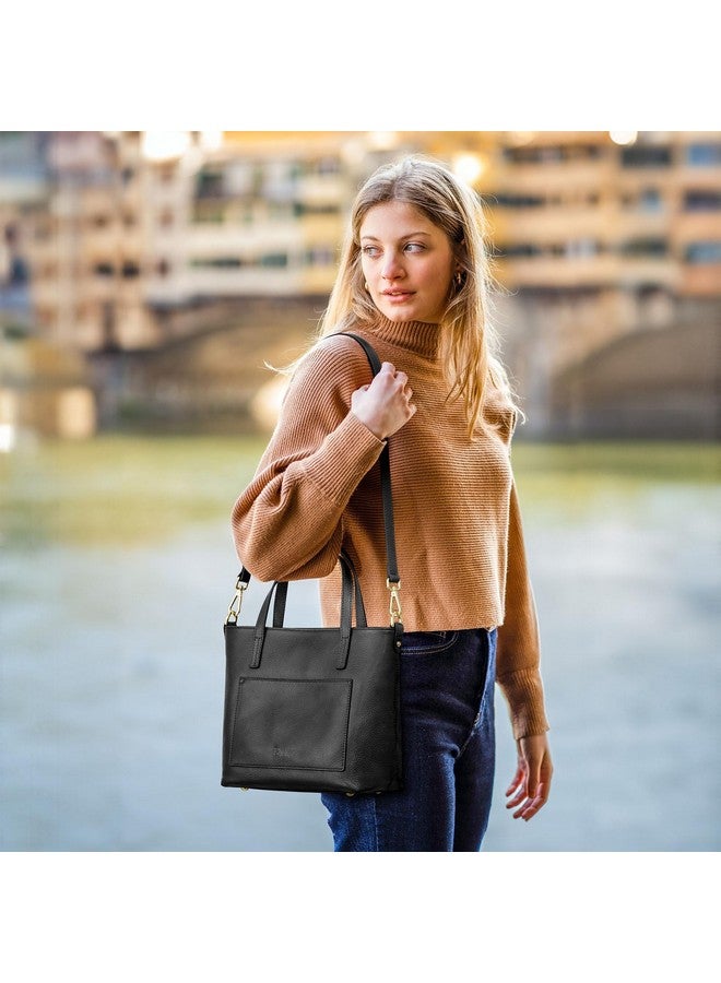 Kattee Soft Leather Tote Bags for Women, Shoulder Purses and Handbags, Casual Work Top Handle - Image 1