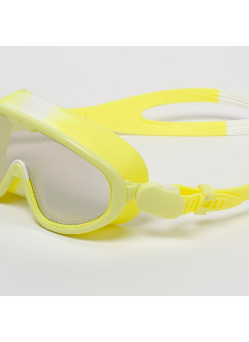 SUNNY LIFE - Kids Swim Mask Salty The Shark Neon Yellow - Image 1