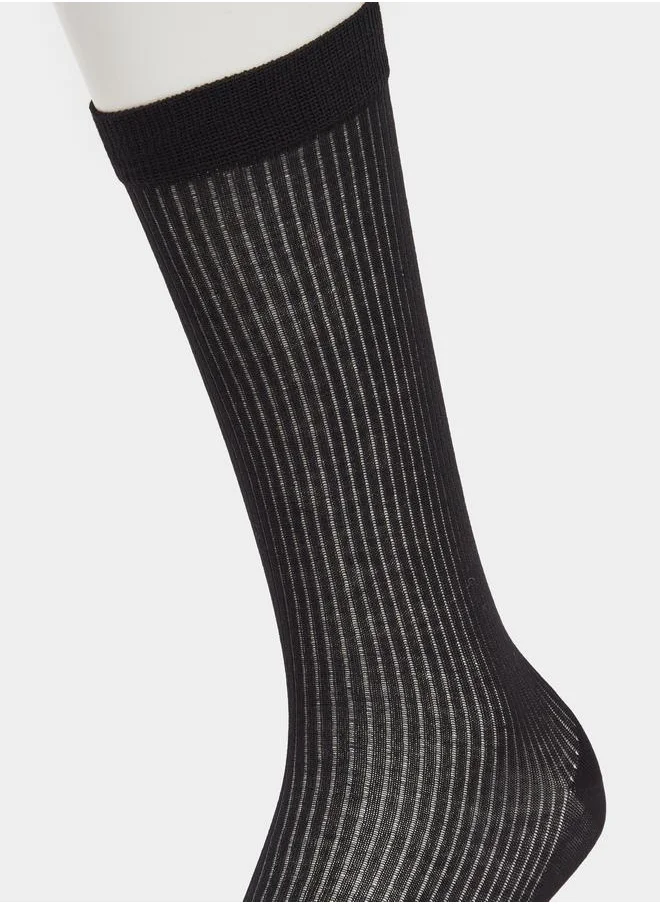 Styli Styli Textured Crew Socks