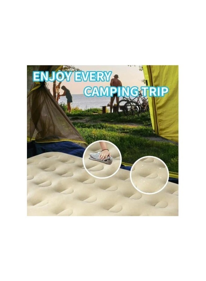 TIGER Inflatable Air Bed – 200x150x25cm Queen Size Mattress, Fresh Breathable Surface, Anti-Rollover Design for Home, Camping & Guest Use - Image 2