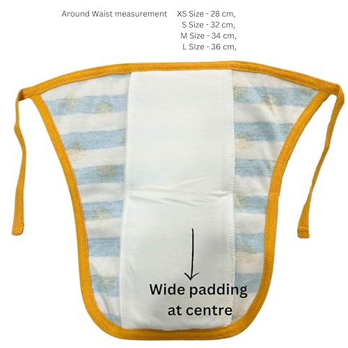 SoftcareTotzTouch Premium Cotton Hosiery Fabric Wide Padded Baby Reusable Nappy/Langot Pack of 6 - Image 5