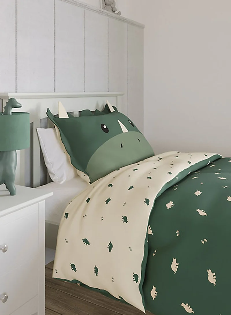 Marks & Spencer Cotton Mix 3D Dino Single Bedding Set