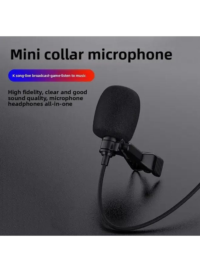 Black Type C 3 5mm Digital Wired Microphone 2 in 1 Headphones Karaoke Live Broadcast Gaming - Image 5