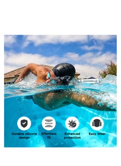 ENDLESS  Comfortable Silicon Swimming Cap with Ergonomic Ear Pockets | Fully Elastic Waterproof Cap for Long and Short Hair with Thicker Edge | For Women and Men  - Image 2