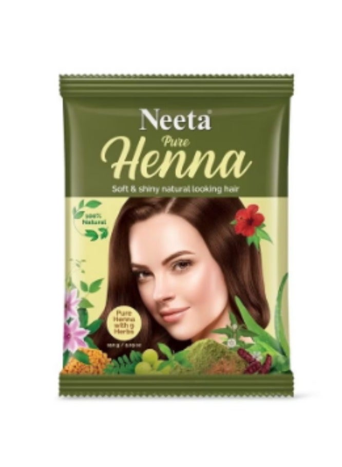 Neeta Pure Henna (Mehendi) Powder For Hair | 100% Natural Henna Powder with Goodness of 9 Herbs, 5.29 Ounce Pack of 1 - Image 1