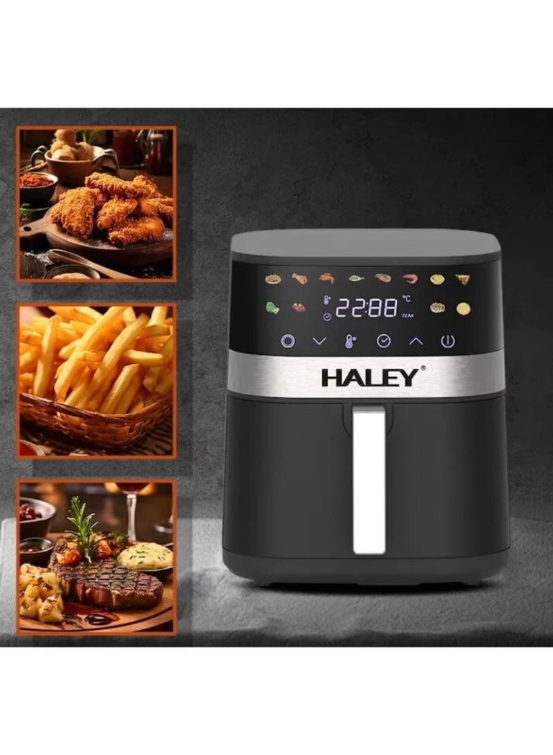 Haley مقلاة هوائية سعة 7 لترات مع تحكم رقمي ومؤقت ميكانيكي سهل الاستخدام بقوة 2000 واط - Image 4