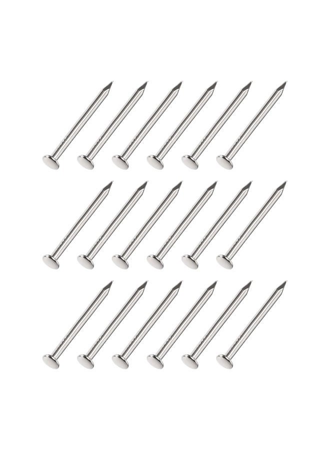 METALLIXITY Small Nails (1.2x16mm) 500pcs, Carbon Steel Tiny Hardware Nails - for Household Woodworking, Silver Tone - Image 1