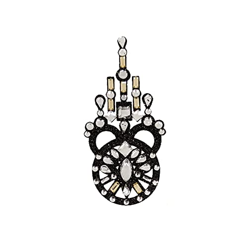 Comet Busters Black Glitter Temporary Tattoo Body Sticker (BT255) - Image 1