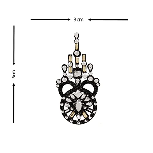 Comet Busters Black Glitter Temporary Tattoo Body Sticker (BT255) - Image 4