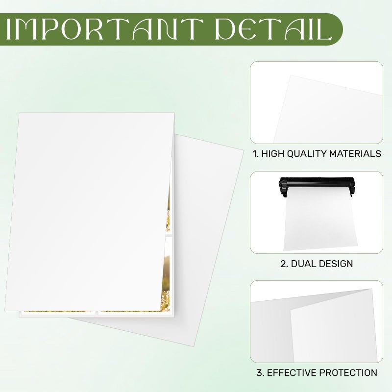 Sinload 5 Pack Laminator Carrier Sleeve 9 x 15 Inch Lamination Carrier Letter Size Thermal Laminating Carriers Sheets Lamination Thermal Protection for All Brand Laminating Pouch - Image 3