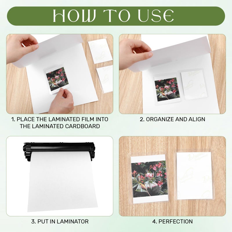 Sinload 5 Pack Laminator Carrier Sleeve 9 x 15 Inch Lamination Carrier Letter Size Thermal Laminating Carriers Sheets Lamination Thermal Protection for All Brand Laminating Pouch - Image 5