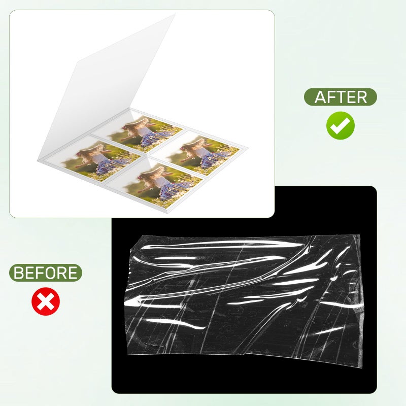 Sinload 5 Pack Laminator Carrier Sleeve 9 x 15 Inch Lamination Carrier Letter Size Thermal Laminating Carriers Sheets Lamination Thermal Protection for All Brand Laminating Pouch - Image 4