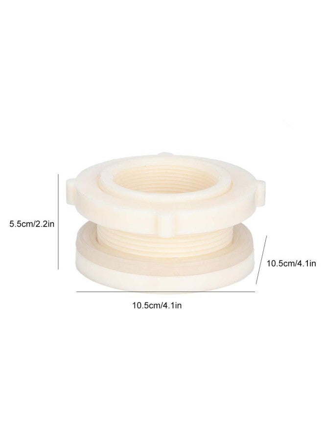 klarako 2in Water Tower ABS Bulkhead Tank Fitting Adapter for Fish Tanks Water Bucket Pond - Image 1