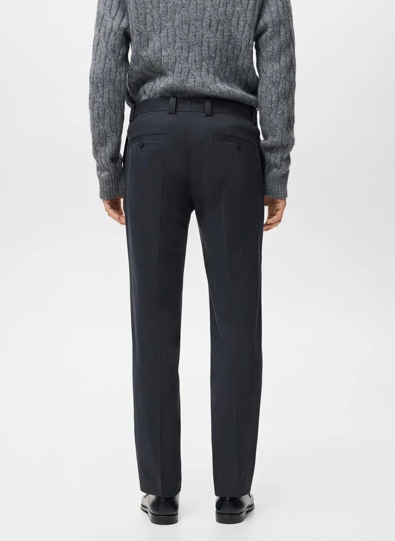 Mango Man Regular-fit cotton trousers