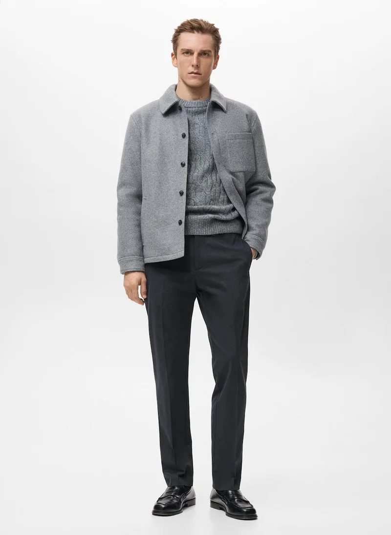Mango Man  Regular-fit cotton trousers for Men | Best Price UAE
