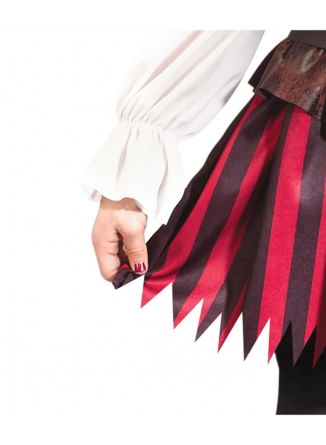 Fun World Baby Girls Toddler High Seas Buccaneer Costume, Maroon, Small US - Image 4