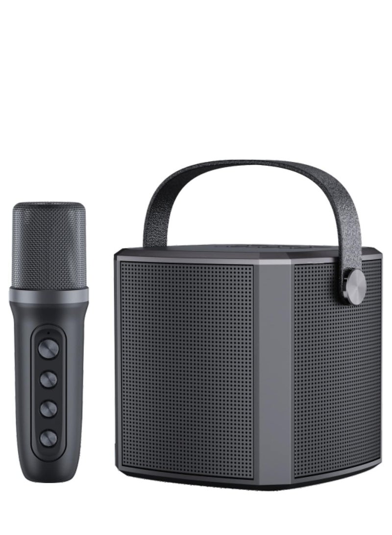 JAJEEK Karaoke Machine with Bluetooth, Microphones, Portable PA System & Speaker – Wireless Karaoke Set, Bluetooth Karaoke System for Singing, Parties & Events (Black) - Image 3