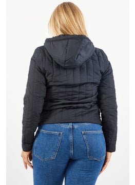 Reebok Women Sportwear Fit Brand Logo Outdoor Jacket, Black  - Image 1