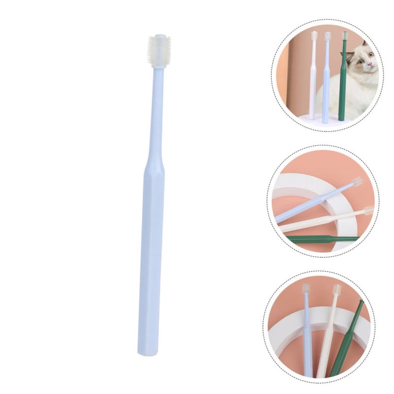 2 Pet Dental Toothbrush Set Dual Bristles For Easy Cleaning Of Dog Cat Teeth - Image 5