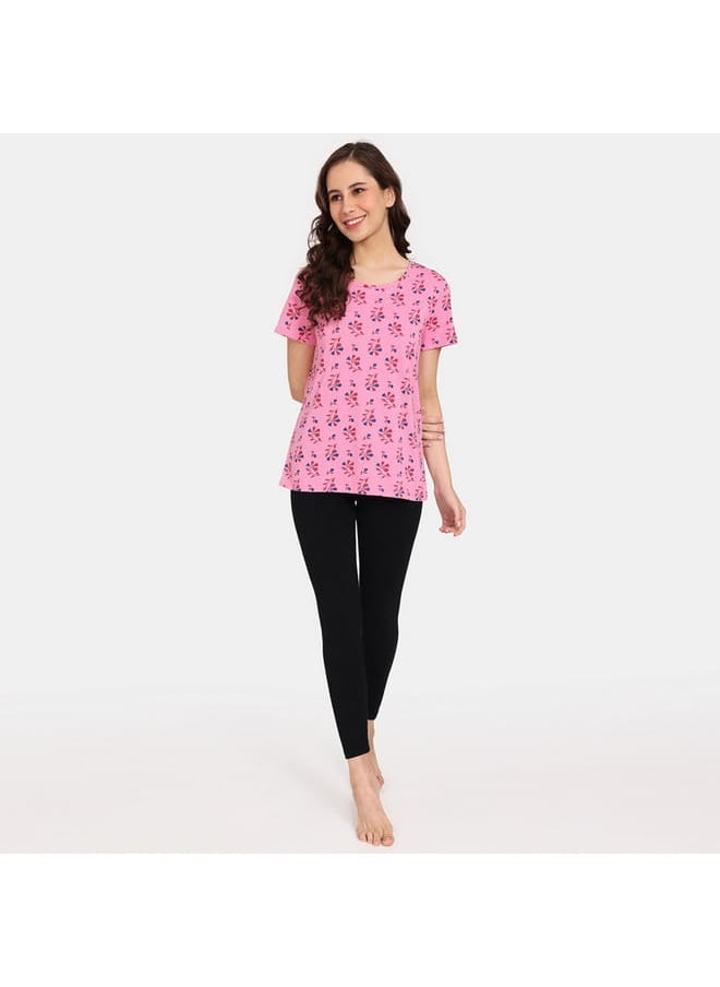 zivame Set of 2 - Zivame Printed T-shirt with Short Sleeves  - Image 2