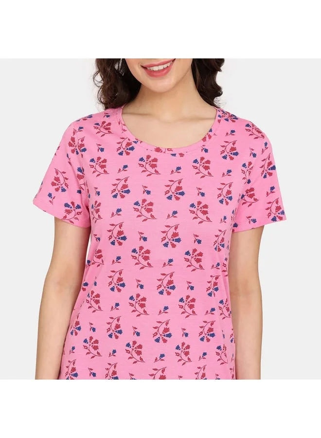 zivame Set of 2 - Zivame Printed T-shirt with Short Sleeves
