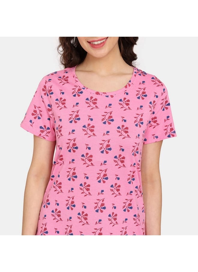 zivame Set of 2 - Zivame Printed T-shirt with Short Sleeves  - Image 3