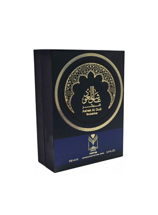 ALMAS PERFUMES Ashek Al Oud Mubakhar EDP Unisex 100ml - Image 4