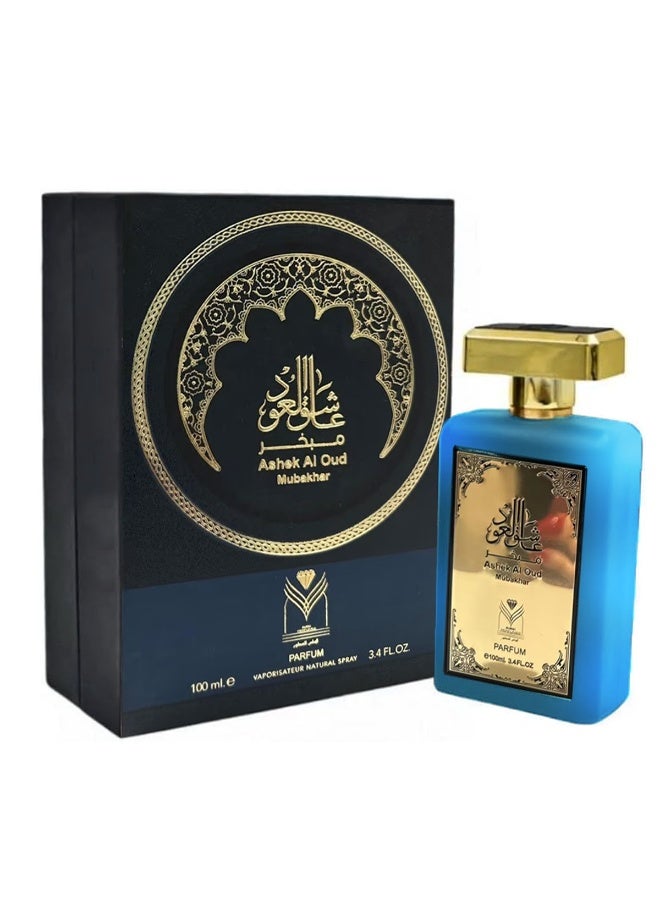 ALMAS PERFUMES Ashek Al Oud Mubakhar EDP Unisex 100ml - Image 1