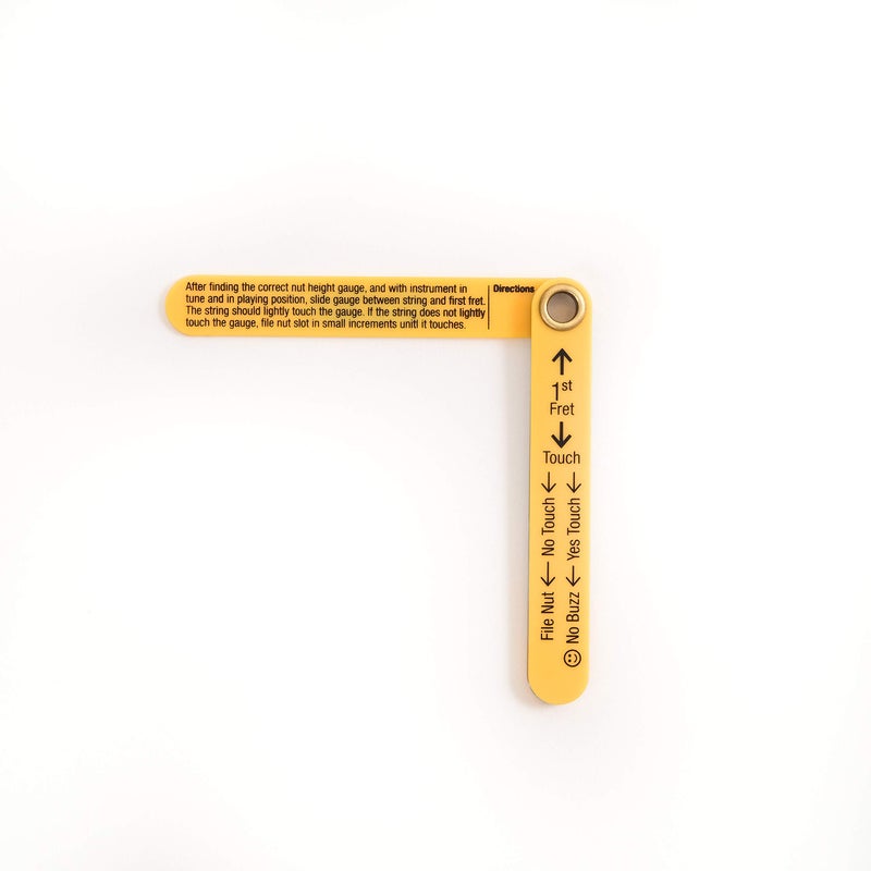 MusicNomad Precision Nut Height Slotting Gauge Tool (MN601), Silver - Image 5