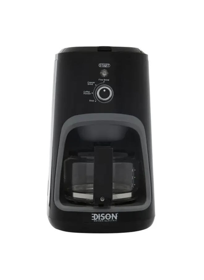 EDISON - Coffee machine 0.6L  black 900W - Image 1