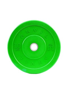 Anvil Fitness ANVILRubber Bumper Plate Green 10KG  - Image 1