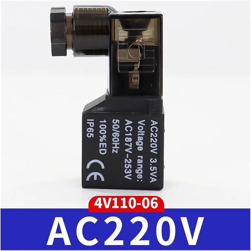 ملف مغناطيسي 4V110 06 AC220V 4V210 08 4V310 10 AC110V AC24V DC12V DC24V - Image 3