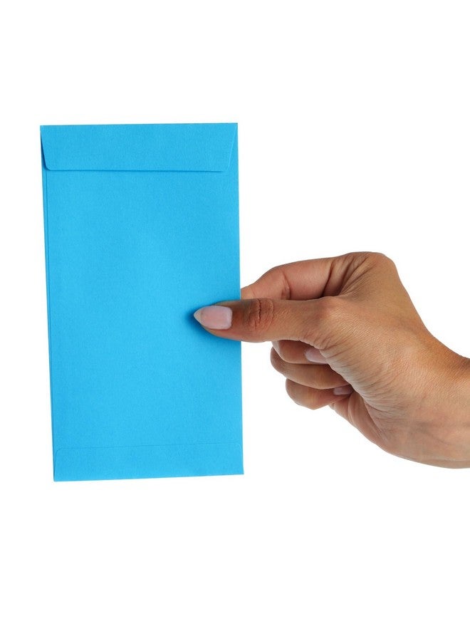 Okuna Outpost Okuna Outpost 100 Pack Blue Money Envelopes for Cash, Payroll, Money Saving, Coins, Currency, 100GSM (3.5 x 6.5 In) - Image 5