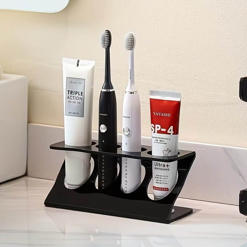 Bathroom Multipurpose Storage Rack for Toothbrush Holder, Multifunctional Drain Rack Organizer, Desktop Organizer for Bathroom And Kitchen, Stylish And Practical - Image 2